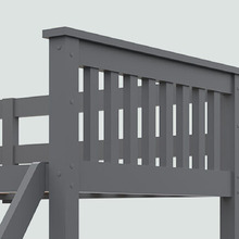 Kingston Single Over Double Pine Wood Convertible Bunk Bed